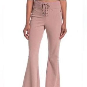 Sold Free People Downhill Flare Lace Up Sweatpants Bell Bottoms Womens XS